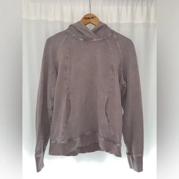 Lululemon scuba pullover women’s size 8 wash purple gray hoodie Lulu sweatshirt - Picture 1 of 4